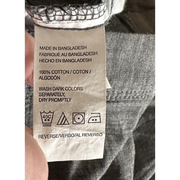 New Van Heusen Cotton Flat Front Straight Shorts Blue 38 - Picture 5 of 5